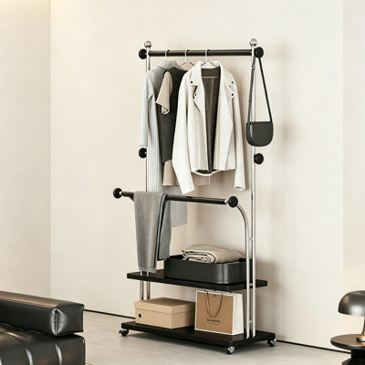Modern Rolling Coat Rack
