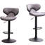 Hauteur réglable de 2, gris, base, siège pivotant à 360 °, l 17,98 po x P 20,71 po, H 34 po à 42,5 po gris, 2 avec base - mousse confortable, aspect moderne, siège-1239576884
