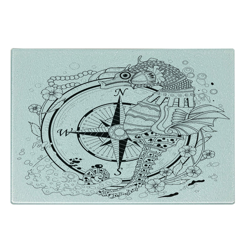 Planche à découper en verre trempé Ambesonne