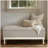Tufted Storage Bench Antique Cream/Light Grey See below