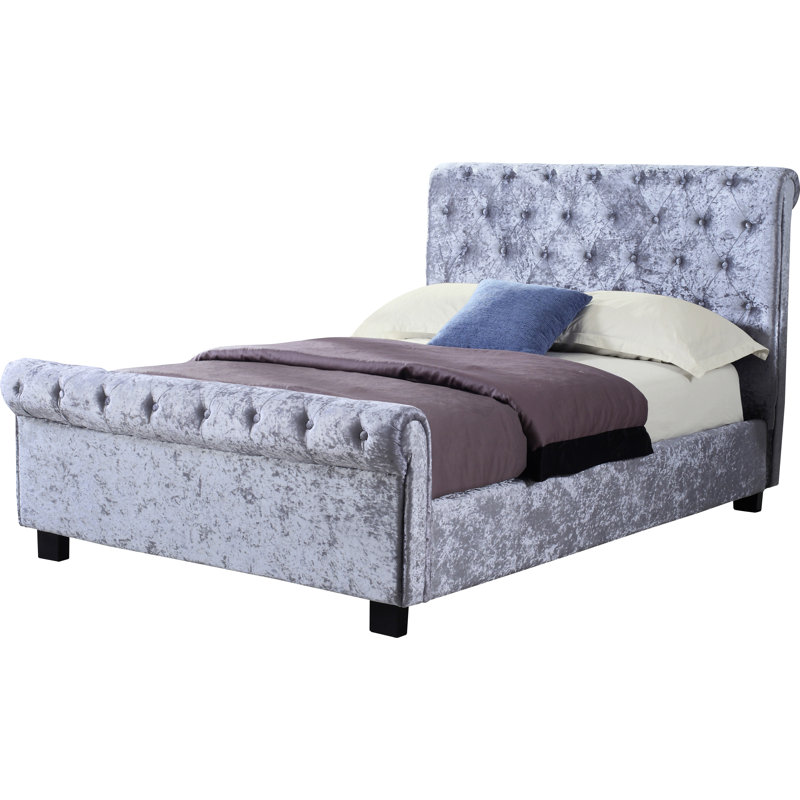 Camelford Upholstered Ottoman Storage Bed, Kingsize (5'), Grey