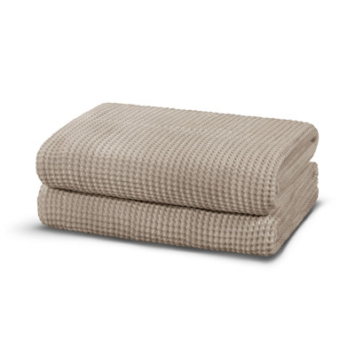 Serviette à main de qualité supérieure, 50% tissu modal et 50% coton, 19,7 x 35,4 pouces | 250 g / m² pour une douceur et une capacité d'absorption ultimes | Couleur brune, lavable à la machine, durable et à séchage rapide | Idéal pour la maison et le spa
