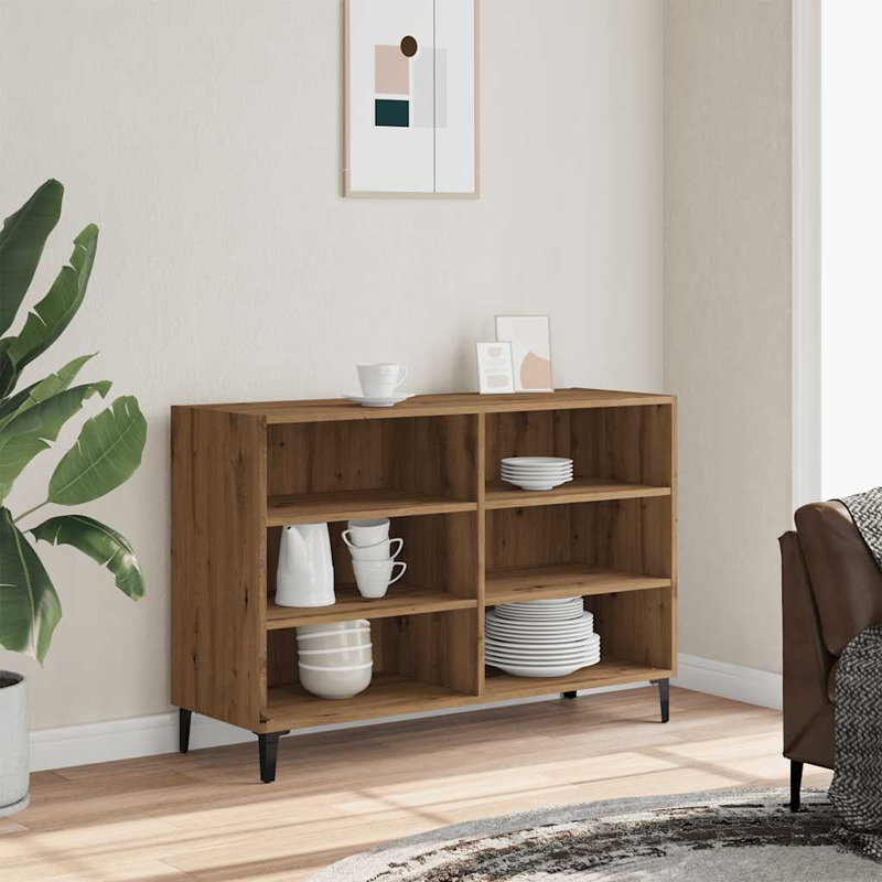 Ayanti 70cm H x 103.5cm W Bookcase, Artisan Oak