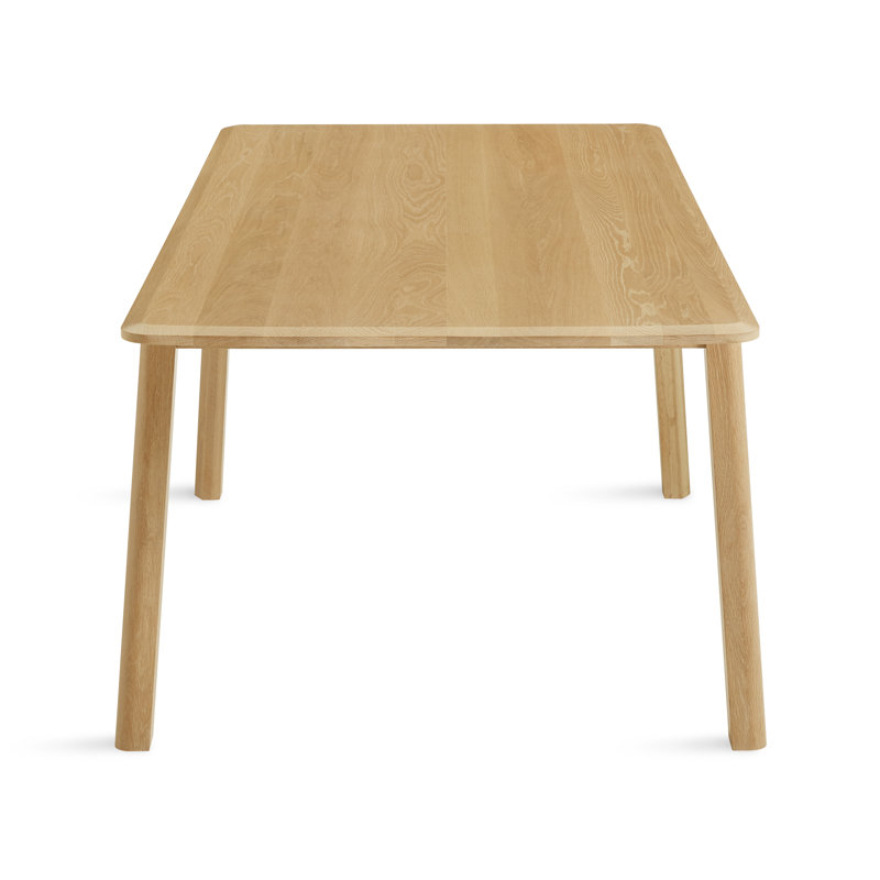 Keeps Solid Wood Dining Table, White Oak, 38" W x 77" L