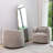 Bruschi 34" Wide Boucle Polyester Upholstered Swivel Armchair-79620934