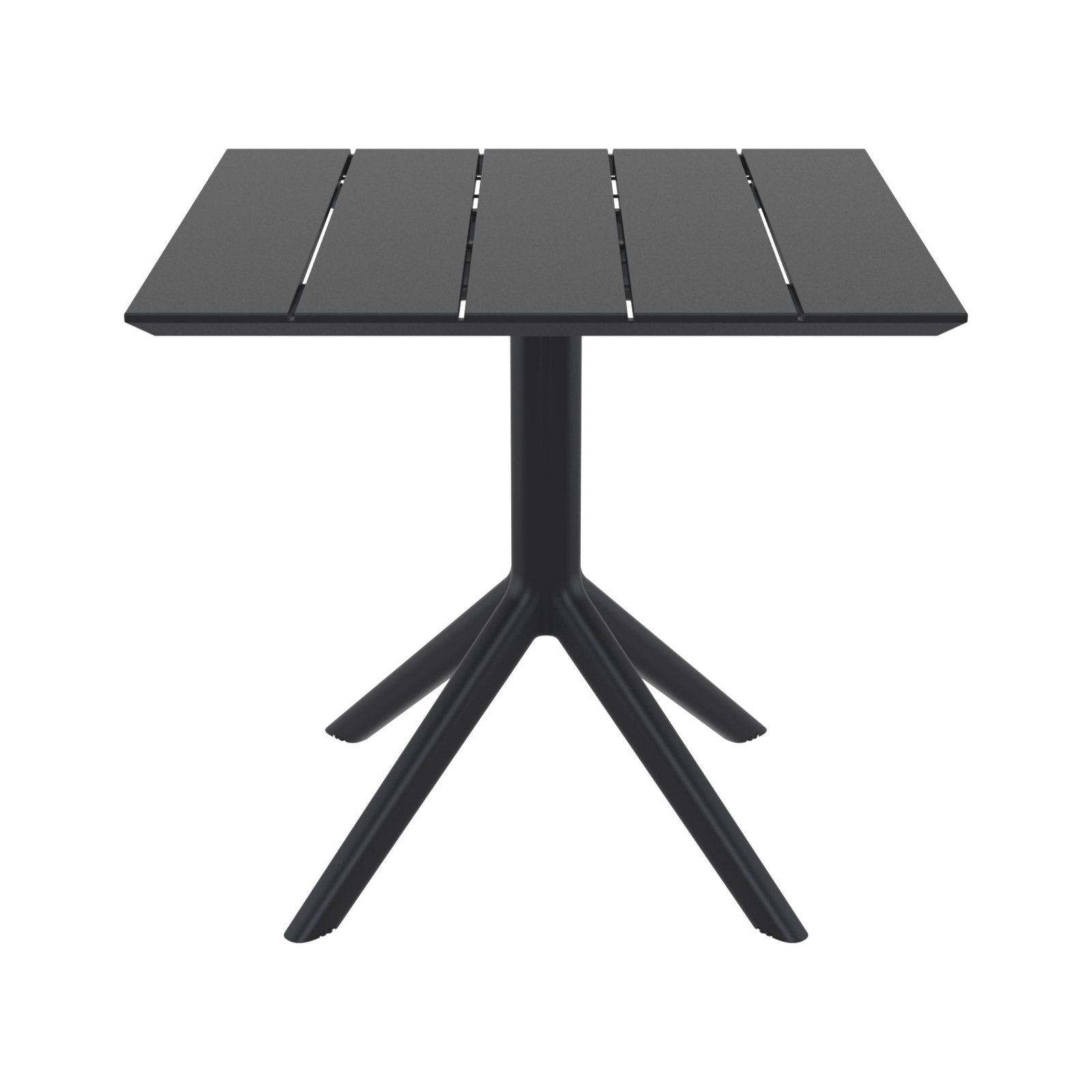Kittson Patio Dining Table, 29" H x 31.5" W x 31.5" D, Black