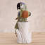 Novica Jungle Parrot Multi-Gemstone Statuette