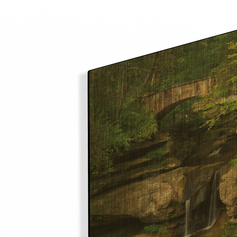 «Upper Falls Old Mans Cave» par Alan Majchrowicz, art mural en métal, 16 po x 24 po, 16 po x 24 po