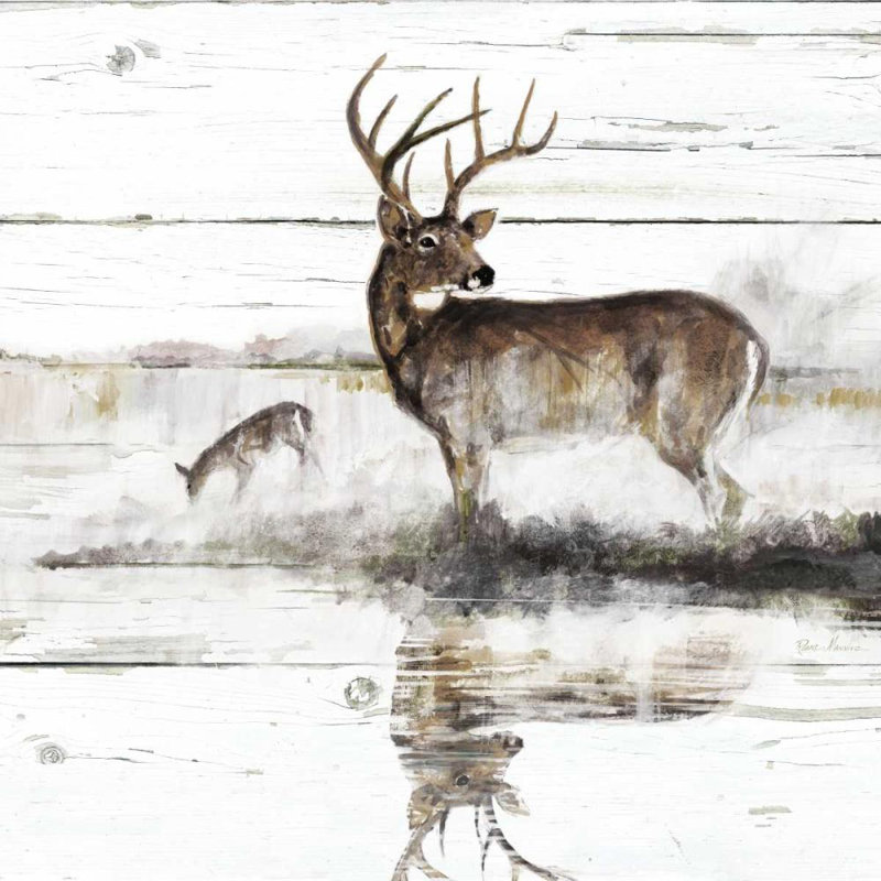 Foundry Select Manning, Ruane Gallery Wrapped Canvas Art Titled: Rustic Misty Deer