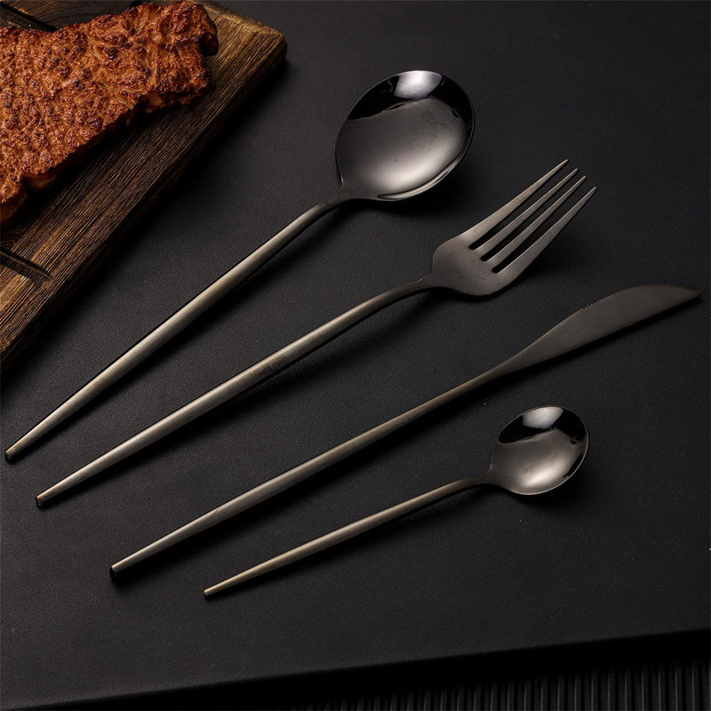 Ebern Designs Mendi 24 Piece Stainless Steel Cutlery Set , Service for 6