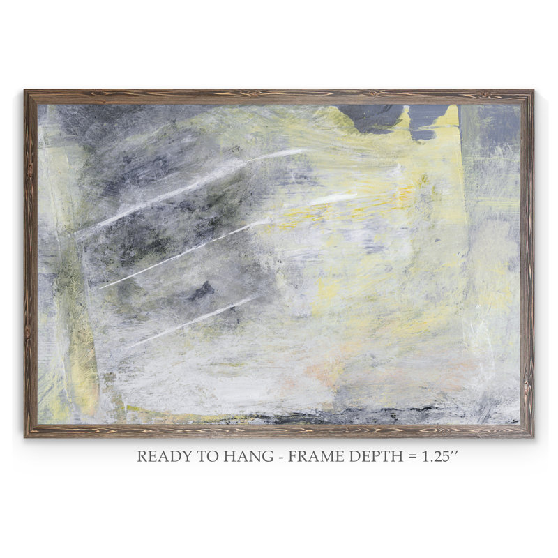« hushed ii » par paul cezanne-cadre photo, reproduction d’art, H 16 po x l 22 po x p 2 po, Toile encadrée, moka