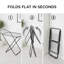 Bomera Metal Foldable Freestanding Drying Rack