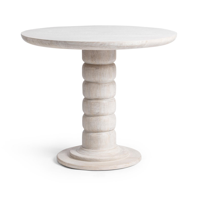 Hillrose Round Dining Table, Drift Shore White