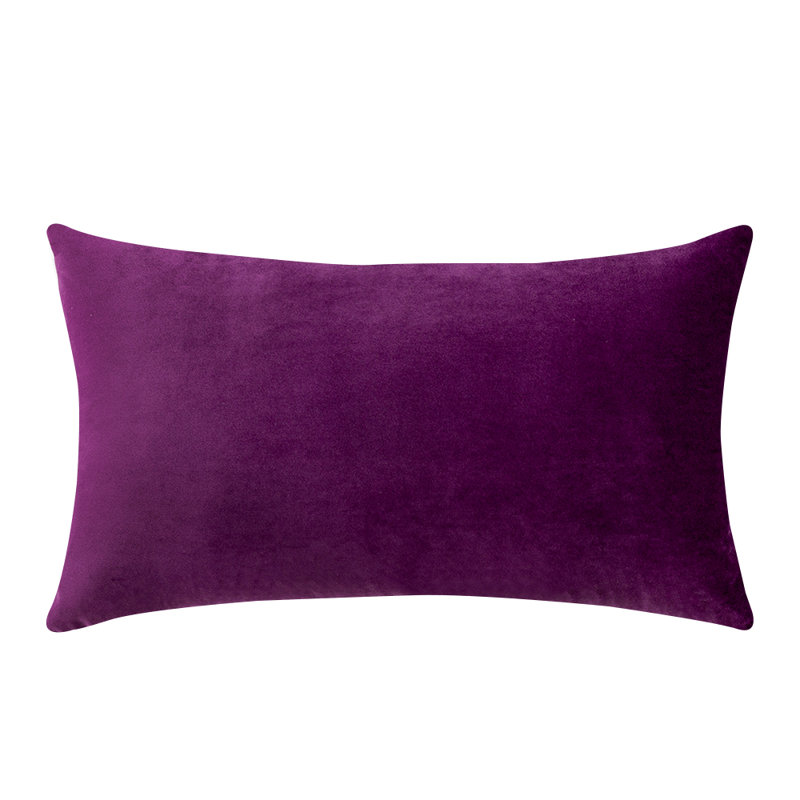 Payson lumbar pillow cover, Purple, 12" H x 20" W