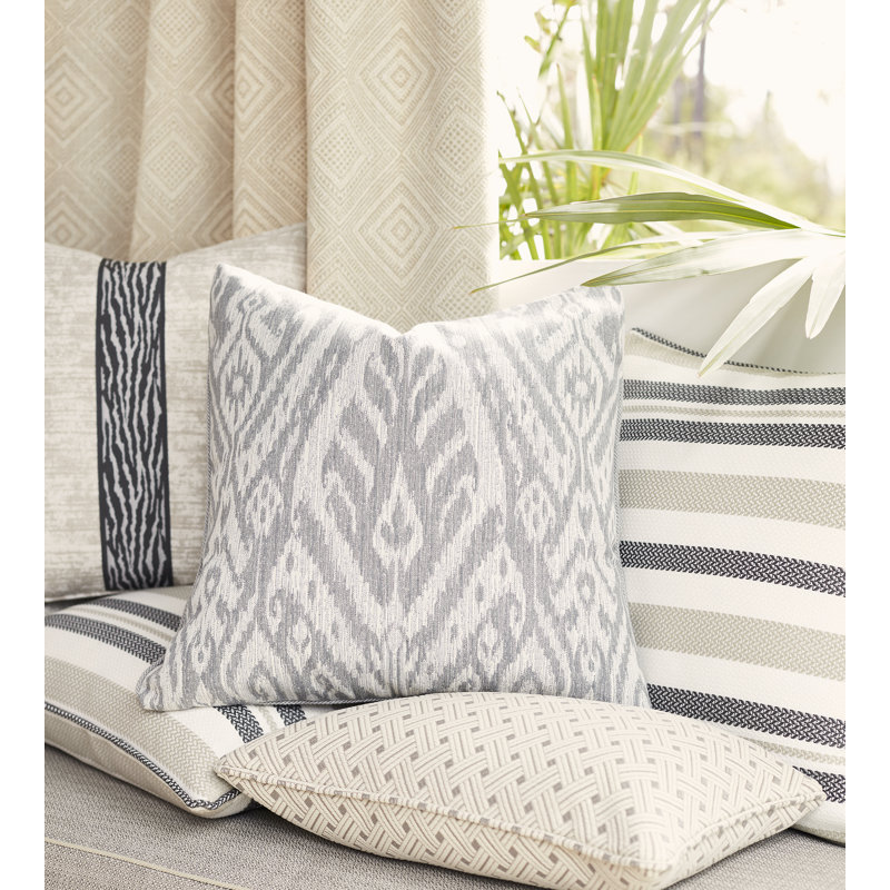 Isola Borneo Ikat Fabric, Smoke