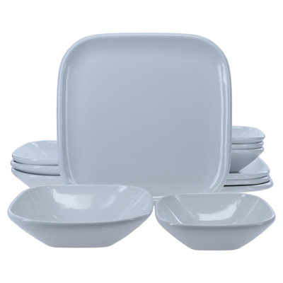 Bia Cordon Bleu 12-piece, Impulse Dinnerware Set, White