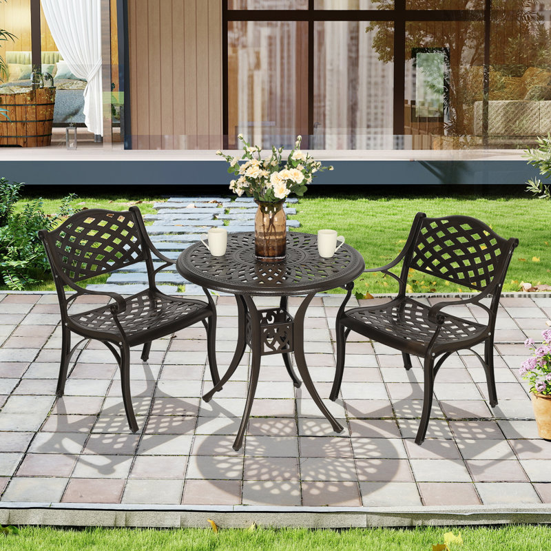 Ensemble de table de salle à manger 3 pièces Baze, H 29,1 po x l 30,7 po x P 30,7 po 