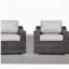 Chaise de patio avec coussins 2