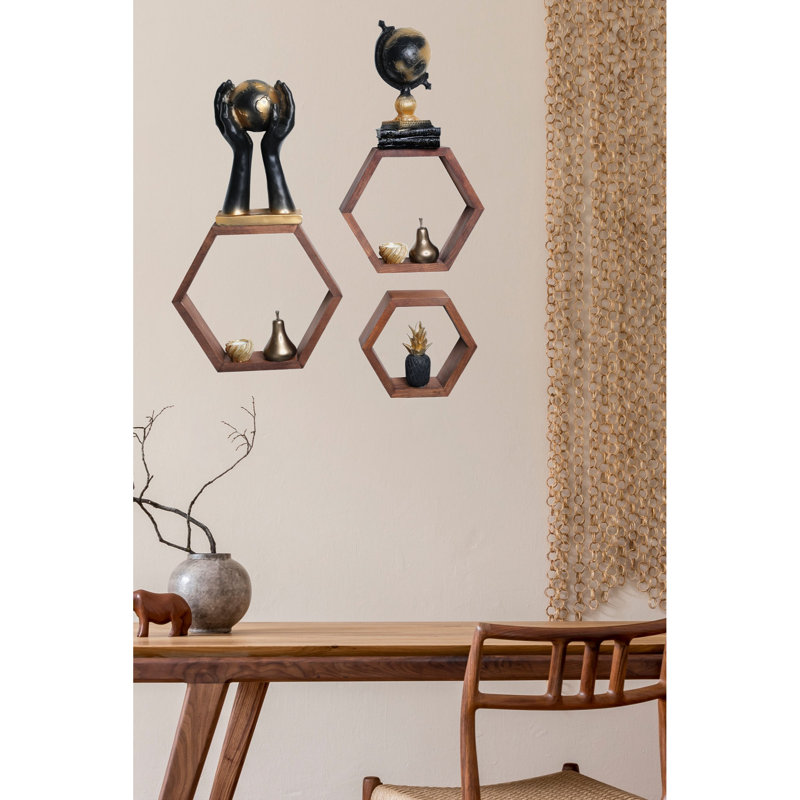 Tablette décorative Kjersten, Noyer