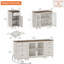 Crédence de rangement l 66,9 po Nayani-273497546