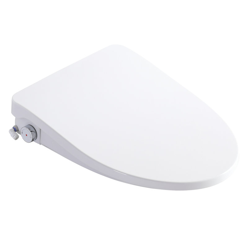 Bidet Seat With Side Knob - Adjustable Heated Seat, Rear And Female Wash Functions, Water Temperature Management, Night , Modern Design For Bathroom Upgrading Renovation