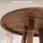 47 Inch Round Dining Table for 4-6 People, Round Kitchen Table with Sturdy Cross-Shaped Base & Adjustable Foot Pads, Circle Dining Table for Kitchen, Dining Room(Table Only), Walnut-118571326