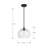 Glint 12" 1-Light Convertible Pendant/Semi-Flush Mount