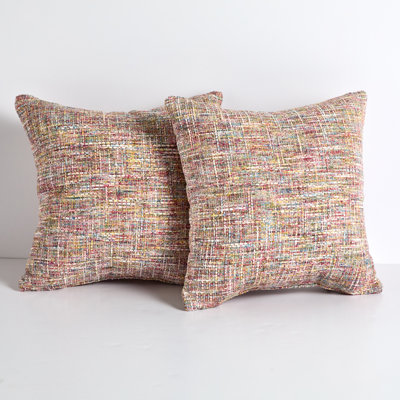 Textured Outdoor Reversible Throw Pillow