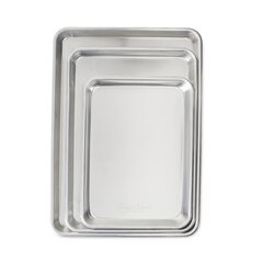  Nordic Ware Natural Aluminum Commercial Square Cake Pan with Lid,  Exterior 9.88 x 9.88 Inches: Home & Kitchen
