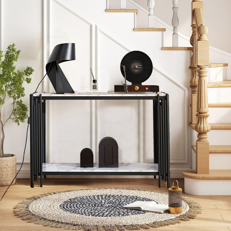 Fahrettin 49'' Console Table, Black