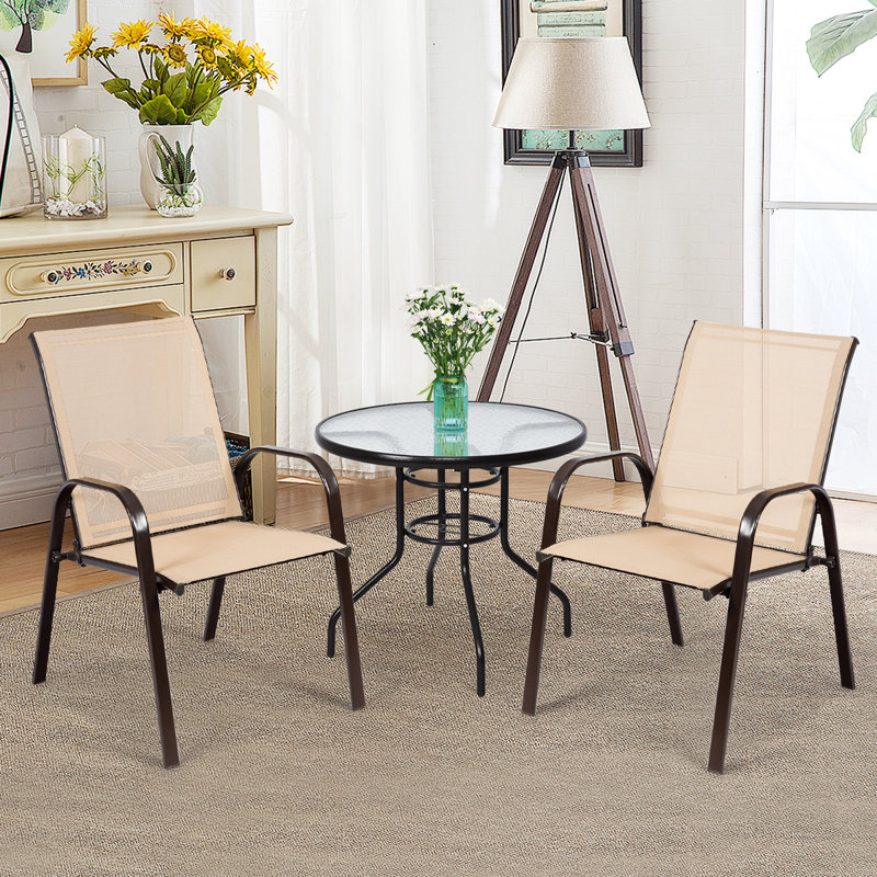 Edwardsport Patio Dining Armchair, Brown