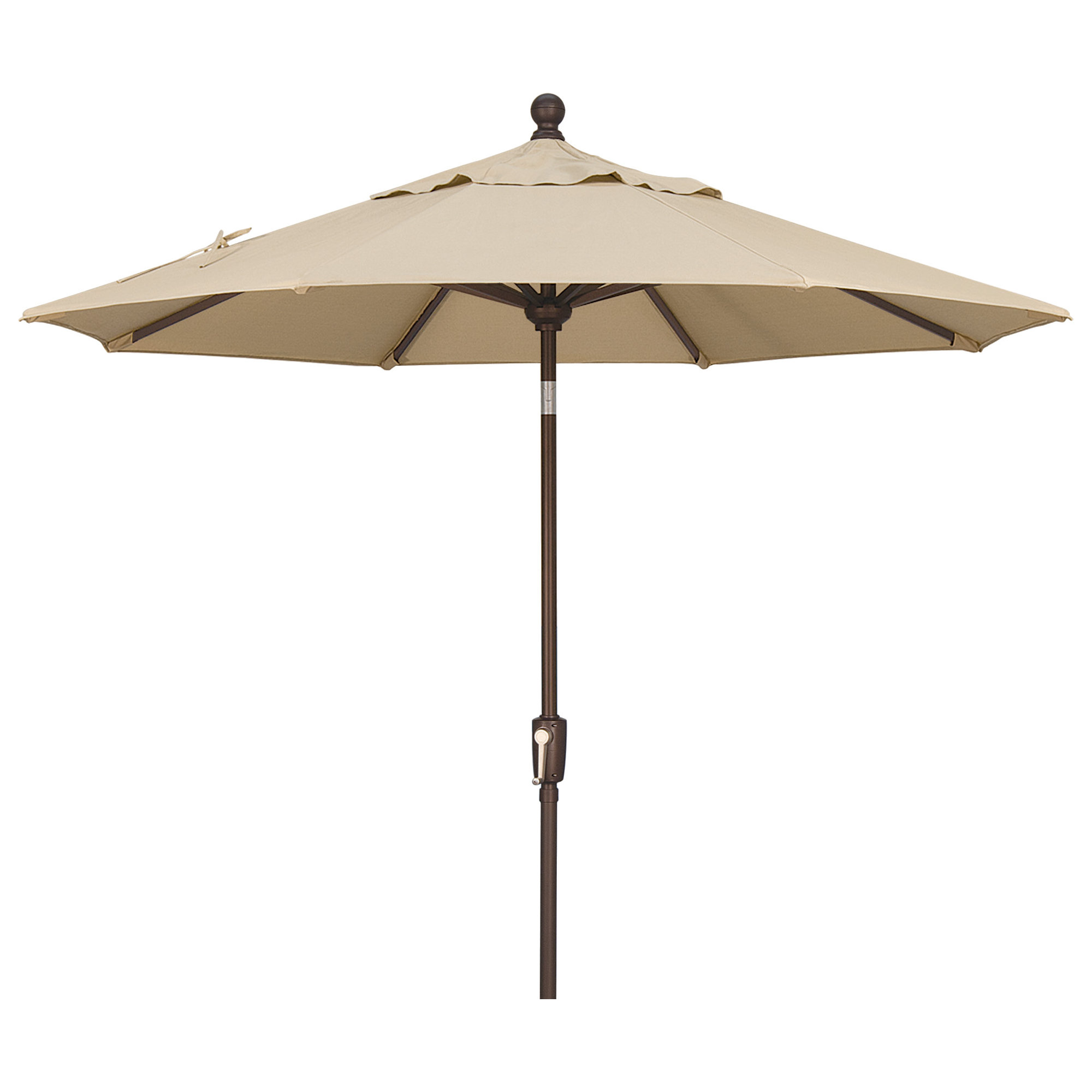 Launceston Market Umbrella, Antique Beige Sunbrella® Canvas, Bronze, 96" H x 90" W x 90" D