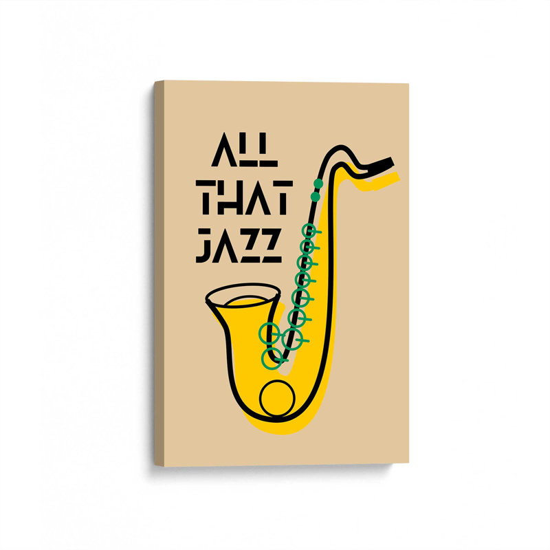 Toile tendue All That Jazz, H 36 po x l 24 po
