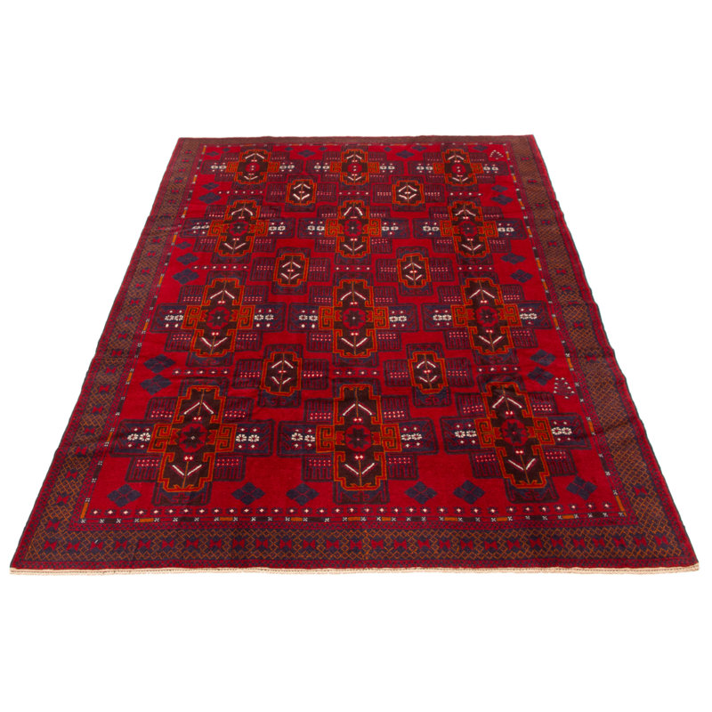 Tapis rouge Teimani 6 pi 3 po x 9 pi 6 po