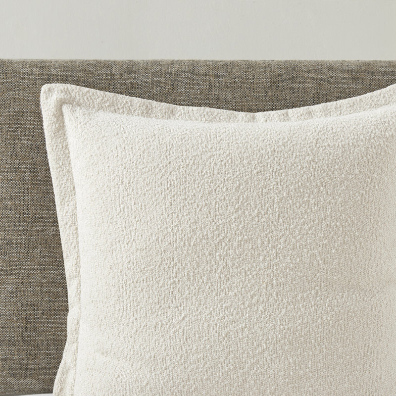 Ivory and Charcoal Cotton Jacquard Full Duvet Set