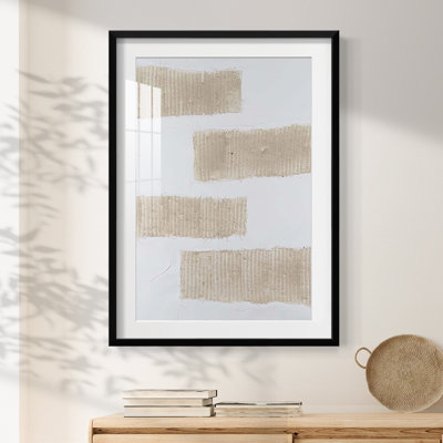 Ecru Textures II -Framed Print