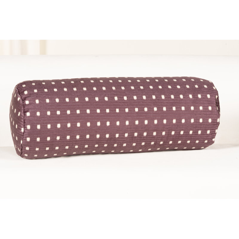 Coussin Miramar, polyester, Traversin H 8 po x l 21 po, Cerise foncée