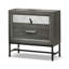 Ensemble de chambre avec grand lit 4 pièces Lito, revêtement gris, tiroirs de pied de lit-118445302-118445301