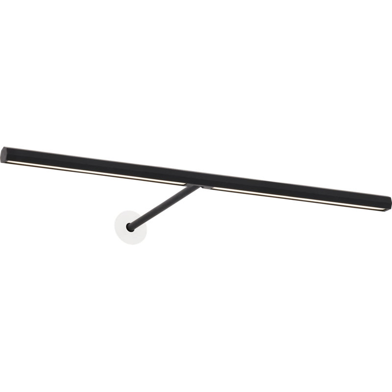 Plural Faceted Picture Light, Nightshade Black, 0.7" H x 18" W x 8.9" D, 13.5