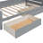 Wooden Daybed With 2 Drawers,And All-In-One Cabinet And Shelf-2108963408-2108963414