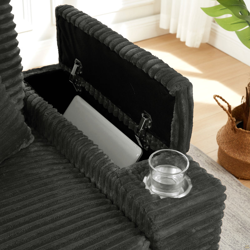 Canapé avec accoudoirs de rangement Fluffy