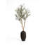Olive artificielle dans un vase noir-1774961599