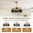 48" Dimmable Crystal Ceiling Fan With Led Lights And Remote Control-196591069
