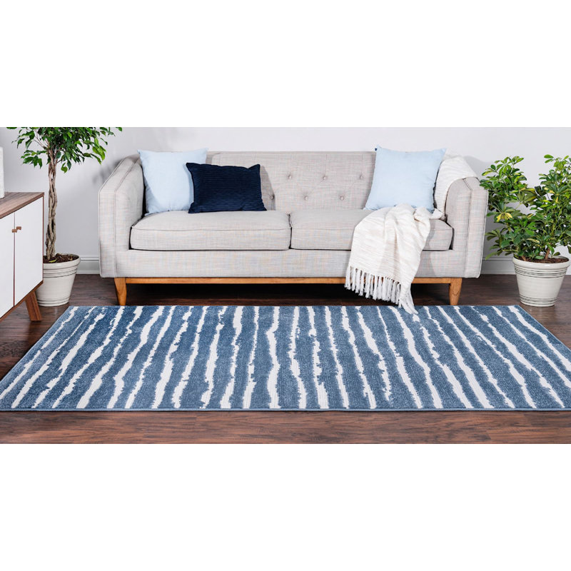 Outdoor Claudia Area Rug Sky Color, Rectangle 4' x 6'