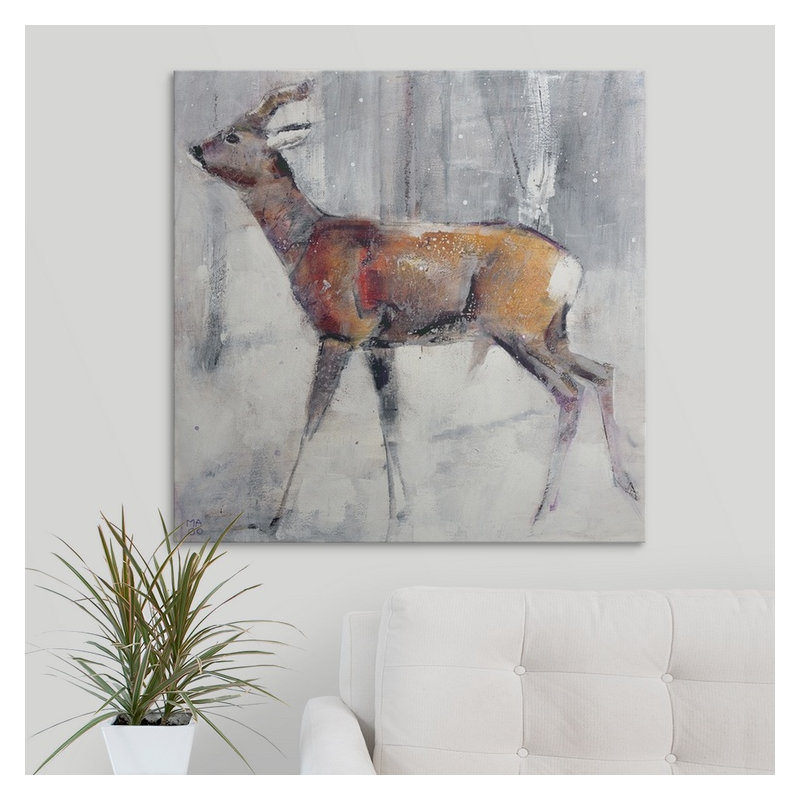 Yusef Buck in the Snow, 2000 ', reproduction d'art, H 35 po x l 35 po x P 1,5 po, Toile