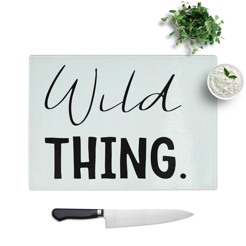 Wild Thing Chopping Board, 20cm W x 28.5cm L