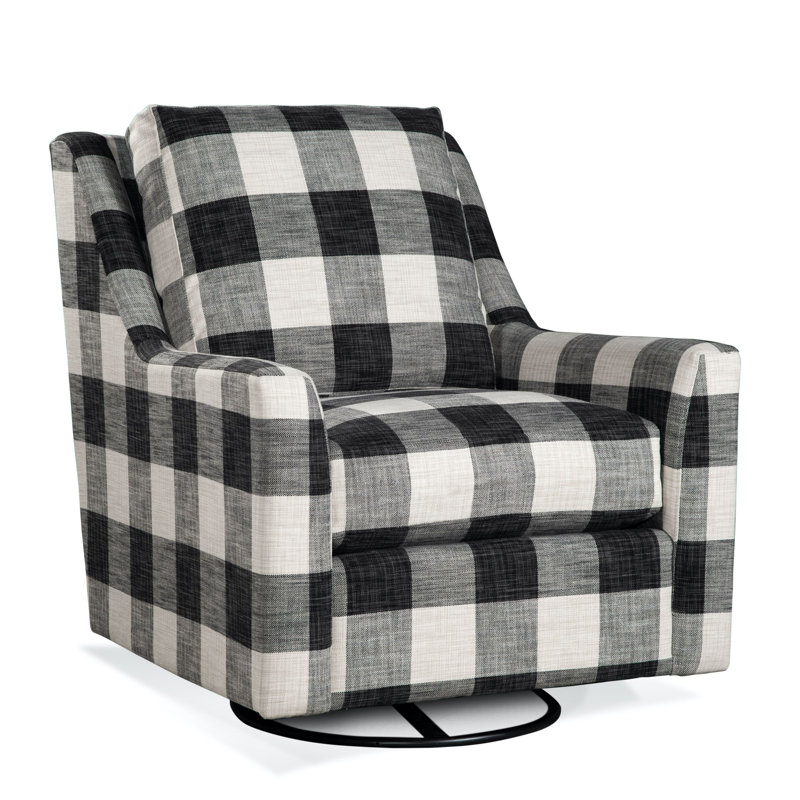 Fauteuil d'appoint pivotant Columbus, Sunbrella beige à fines rayures; 6205-74