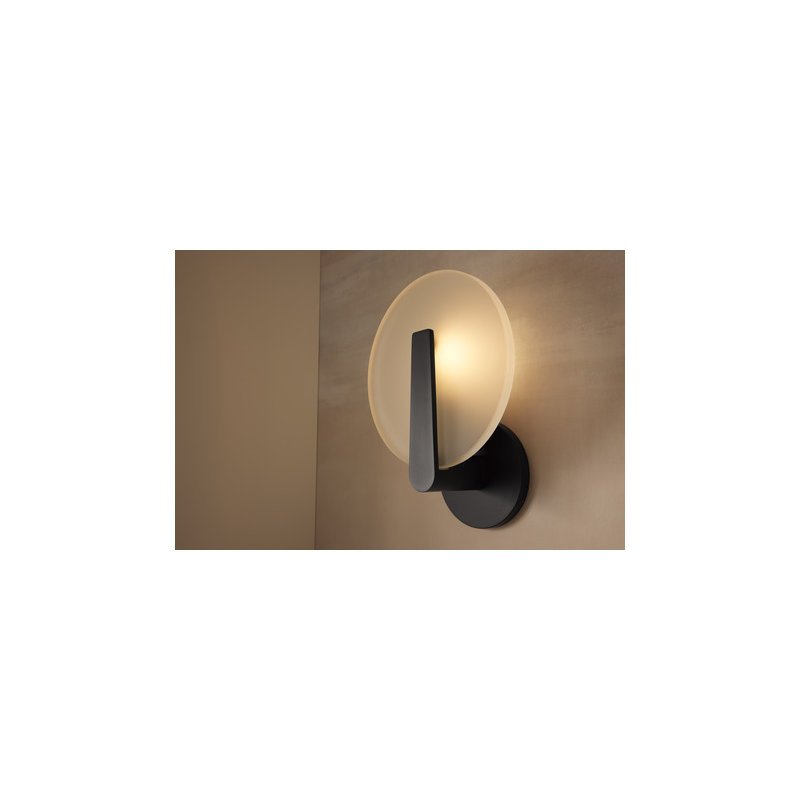 Hint One-Light Sconce, Matte Black
