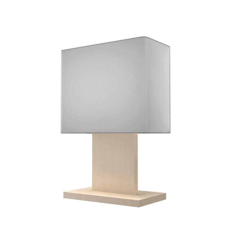 Clean Desk Table Lamp, Organic Cappuccino, White