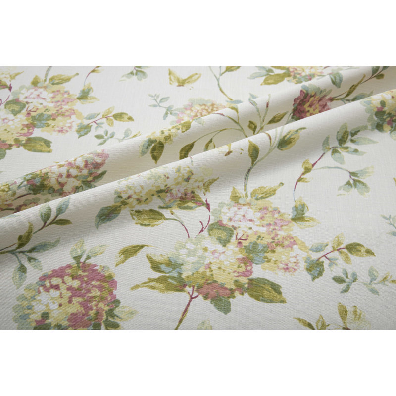 Hedvika Floral Pencil Pleat Room Darkening Curtain, 165 W x 229 D cm, Natural